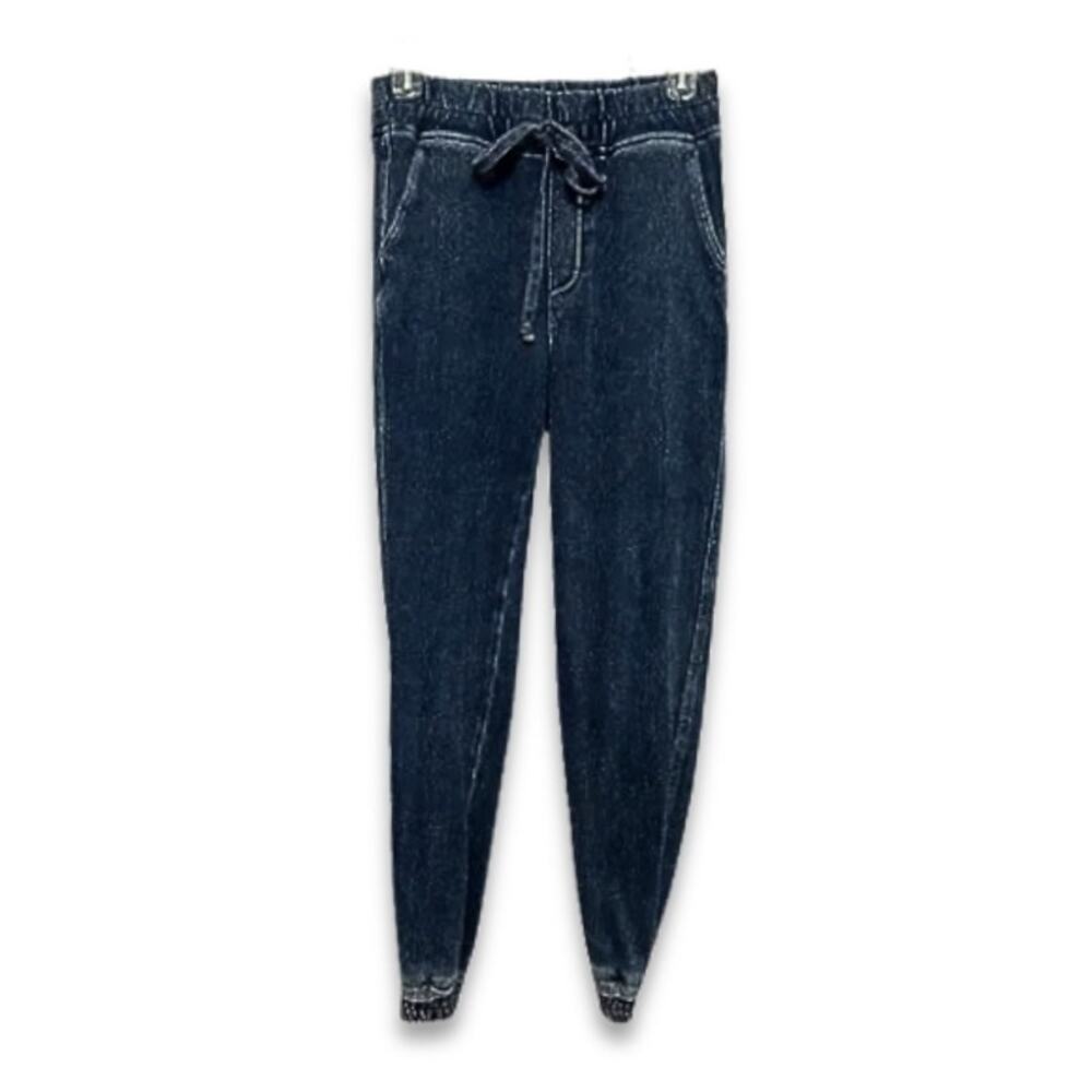 Wash Lab Jeggings Tie Waist Slim Fit Dark Wash Denim Blue Women's Medium NWOT
